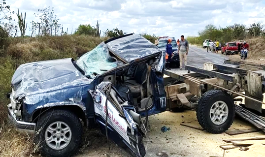 Morre motorista de caminhonete de empresa de Riachão que se envolveu em acidente na BA 120